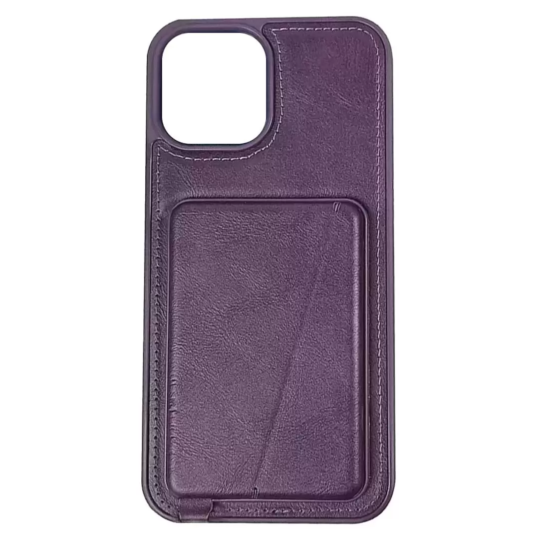 iPhone 13 Pro Max/iPhone 12 Pro Max Modern Hidden Card Holder Case Purple